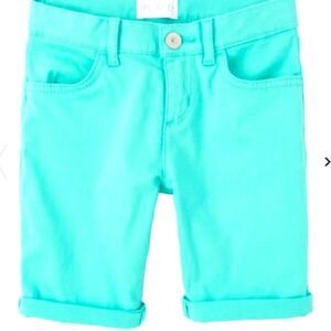 CHILDREN'S PLACE girl's medium 8 teal skimmer shorts with adjustable waist